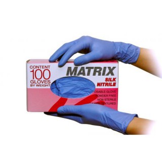 Перчатки смотровые нитриловые MATRIX SILK NITRILE
